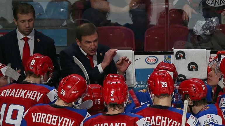 Сегодня. Монреаль. США – Россия – 4:3 Б. Валерий БРАГИН и его подопечные. Фото ФХР Сегодня. Монреаль. США – Россия – 4:3 Б. Валерий БРАГИН и его подопечные. Фото ФХР