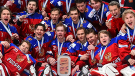 Сегодня. Монреаль. Молодежная сборная России с бронзовыми медалями чемпионата мира.