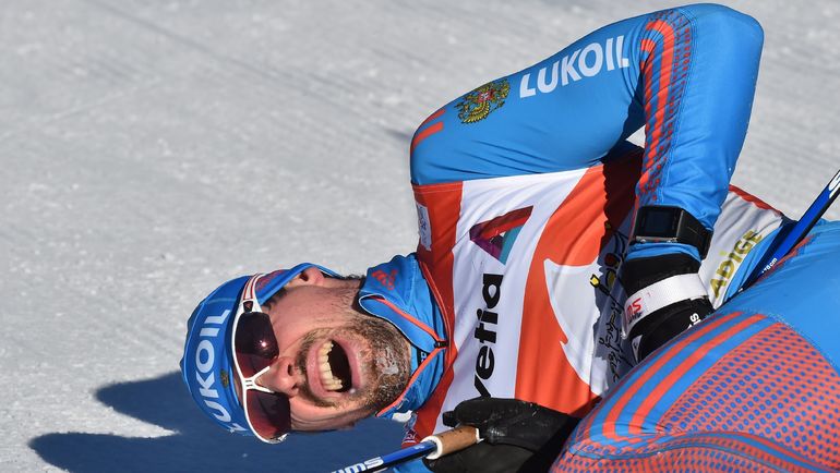 Сергей УСТЮГОВ на финише. Фото AFP Сергей УСТЮГОВ на финише. Фото AFP