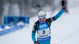 Сегодня. Оберхоф. Француженка Мари ДОРЕН-АБЕР выиграла гонку преследования.