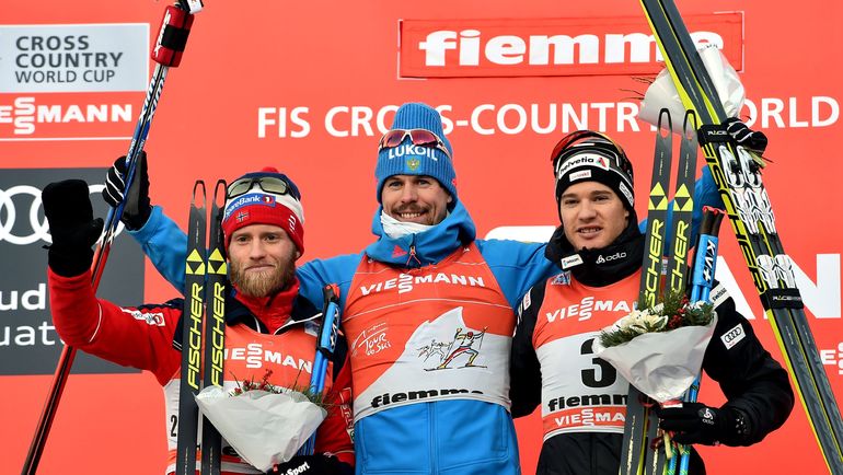 Мартин СУНДБЮ, Сергей УСТЮГОВ и Дарио КОЛОНЬЯ (слева направо). Фото AFP Мартин СУНДБЮ, Сергей УСТЮГОВ и Дарио КОЛОНЬЯ (слева направо). Фото AFP