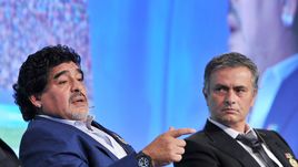 Диего МАРАДОНА и Жозе МОУРИНЬЮ.