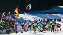 Мужская эстафета в Рупольдинге.