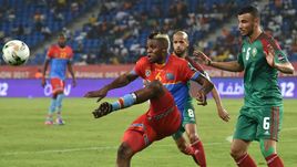 Понедельник. Оем. ДР Конго – Марокко – 1:0. Автор победного гола хавбек сборной ДР Конго Джуниор КАБАНАНГА (6).