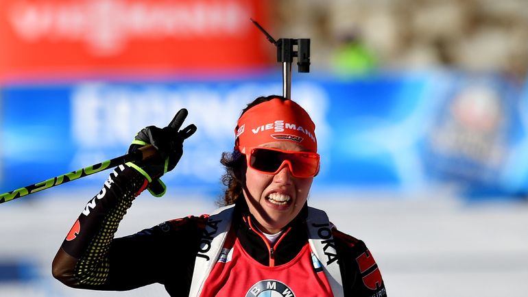 Лаура ДАЛЬМАЙЕР - индивидуальной гонки. Фото AFP Лаура ДАЛЬМАЙЕР - индивидуальной гонки. Фото AFP