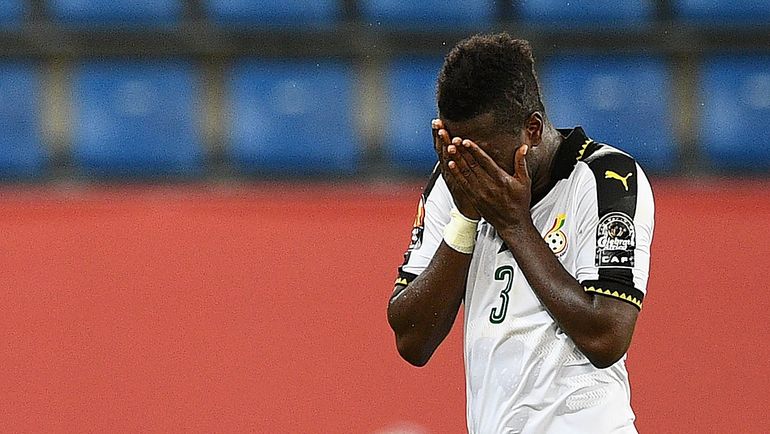 Повреждение у нападающего сборной Ганы Асамоа ГЬЯНА оказалось несерьезным. Фото AFP Повреждение у нападающего сборной Ганы Асамоа ГЬЯНА оказалось несерьезным. Фото AFP