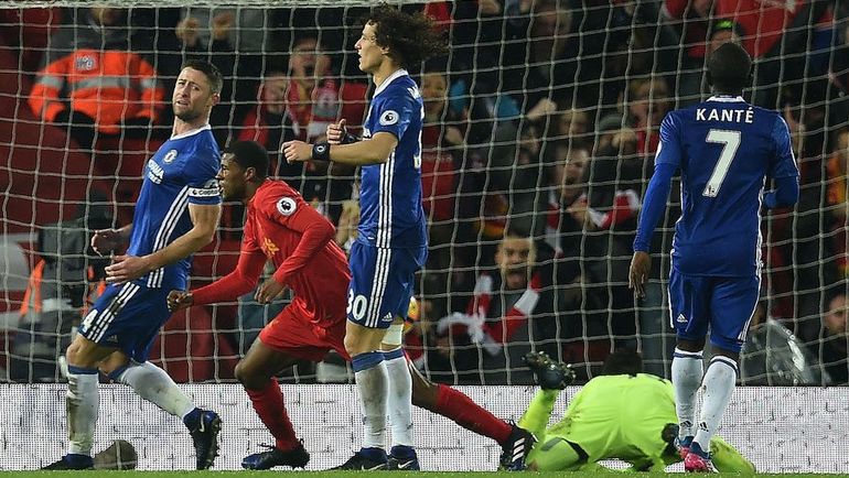 57-я минута. Только что Джорджиньо ВАЙНАЛДУМ сравнял счет. Фото AFP 57-я минута. Только что Джорджиньо ВАЙНАЛДУМ сравнял счет. Фото AFP