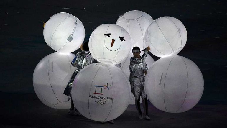 Представление Пхенчхана на церемонии закрытия Игр в Сочи. Фото AFP Представление Пхенчхана на церемонии закрытия Игр в Сочи. Фото AFP