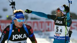 Сегодня. Хохфильцен. Мартен ФУРКАД (справа) на финише.