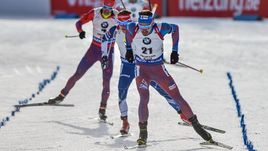 Сегодня. Хохфильцен. Финиш Антона ШИПУЛИНА.