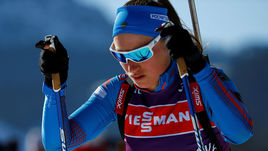 Вторник. Хохфильцен. Тренировка Ольги ПОДЧУФАРОВОЙ.