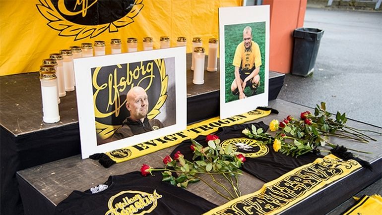 Траурная доска о Класе Ингессоне. Фото twitter.com Траурная доска о Класе Ингессоне. Фото twitter.com