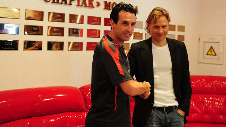 Валерий КАРПИН и Унаи ЭМЕРИ. Фото Антон СЕРГИЕНКО Валерий КАРПИН и Унаи ЭМЕРИ. Фото Антон СЕРГИЕНКО