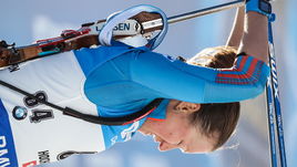 Сегодня. Хохфильцен. Ольга ПОДЧУФАРОВА после финиша.