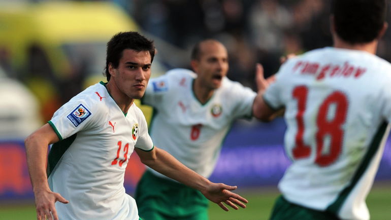 2009 год. Ивелин ПОПОВ в матче за сборную. Фото AFP 2009 год. Ивелин ПОПОВ в матче за сборную. Фото AFP