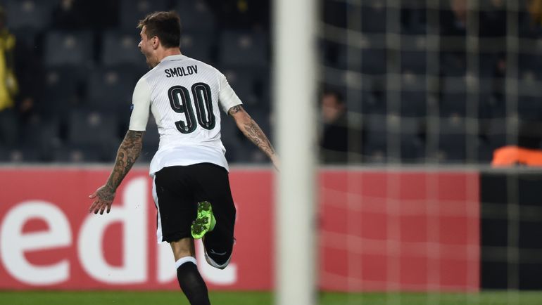 Федор СМОЛОВ открывает счет в матче. Фото AFP Федор СМОЛОВ открывает счет в матче. Фото AFP