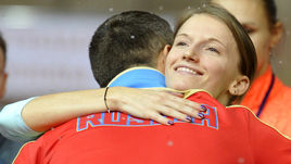 Анжелика СИДОРОВА и главный тренер сборной России Юрий БОРЗАКОВСКИЙ.