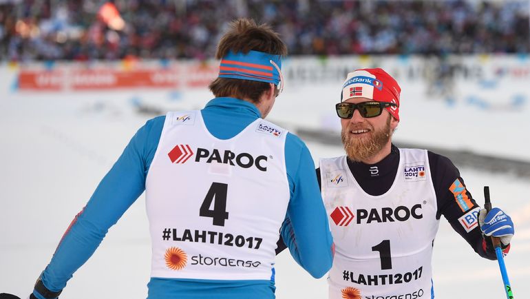Сегодня. Лахти. Сергей УСТЮГОВ и Мартин СУНДБЮ. Фото REUTERS Сегодня. Лахти. Сергей УСТЮГОВ и Мартин СУНДБЮ. Фото REUTERS