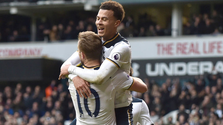 Харри КЕЙН (№10) и Деле АЛЛИ. Фото AFP Харри КЕЙН (№10) и Деле АЛЛИ. Фото AFP