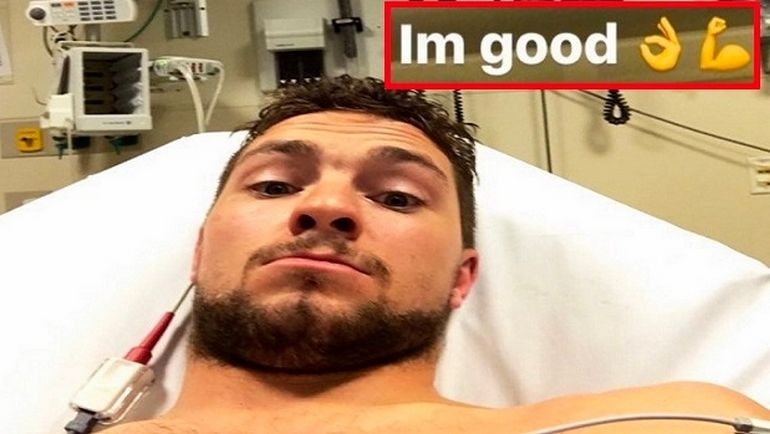 Александр БУРМИСТРОВ из больницы сообщил, что он в порядке. Фото Snapchat Александр БУРМИСТРОВ из больницы сообщил, что он в порядке. Фото Snapchat