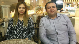 Рауф МАМЕДОВ с ученицей Нармин ХАЛАФОВОЙ.