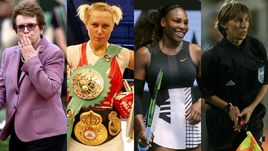 Билли Джин КИНГ, Наталья РАГОЗИНА, Серена УИЛЬЯМС, Нелли ВЬЕННО.