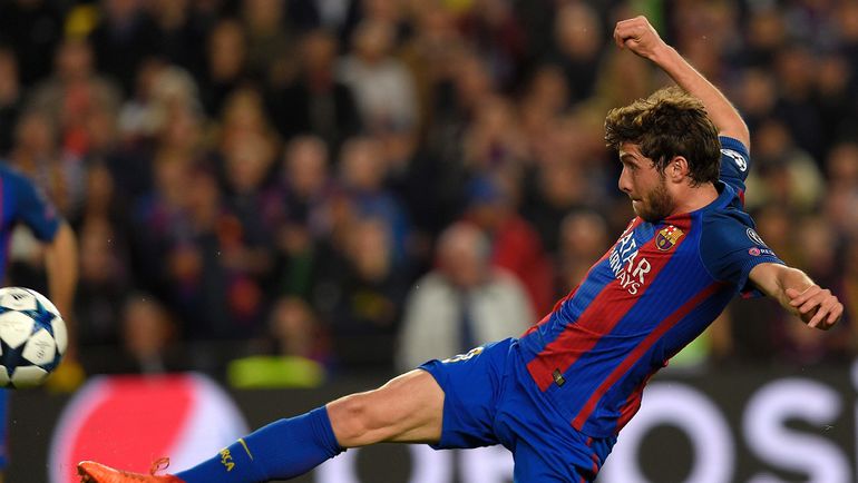 90+5-я минута. Гол СЕРХИ РОБЕРТО. Фото AFP 90+5-я минута. Гол СЕРХИ РОБЕРТО. Фото AFP