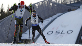 Холменколлен. Мужской спринт. Йоханнес Бе - первый, Шипулин - третий