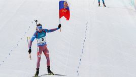 Сегодня. Холменколлен. Финиш Антона ШИПУЛИНА.