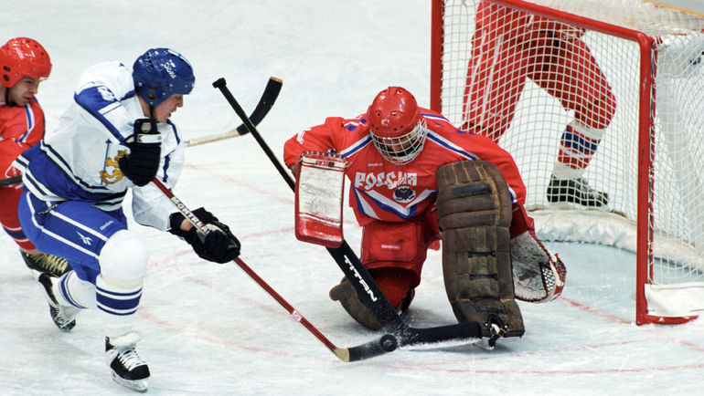 Команда Виктора ТИХОНОВА в Лиллехаммере в матче с Финляндией. Фото REUTERS Команда Виктора ТИХОНОВА в Лиллехаммере в матче с Финляндией. Фото REUTERS