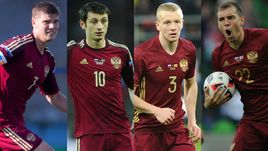 Игорь ДЕНИСОВ, Алан ДЗАГОЕВ, Игорь СМОЛЬНИКОВ, Артем ДЗЮБА.