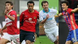 Лучшие плеймейкеры РФПЛ - Алекс, Даниэл Карвалью, Константин Зырянов и Роман Еременко.