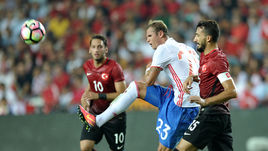 31 августа 2016 года. Анталья. Турция - Россия - 0:0. В игре Дмитрий ТАРАСОВ (№23).