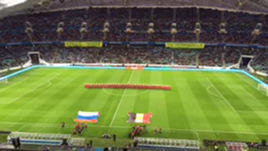 Что не показали по ТВ. Гимн России перед матчем в Сочи