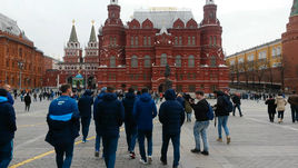 "Зенит" перед матчем со "Спартаком" прогулялся по Красной площади