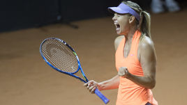 Среда. Штутгарт. Эмоции Марии ШАРАПОВОЙ после победы над Робертой Винчи.