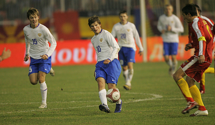 15 ноября 2006 года. Скопье. Македония - Россия - 0:2. Андрей АРШАВИН. Фото - Александр ВИЬФ