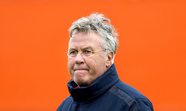 Главный тренер сборной Голландии Гус ХИДДИНК. Фото AFP