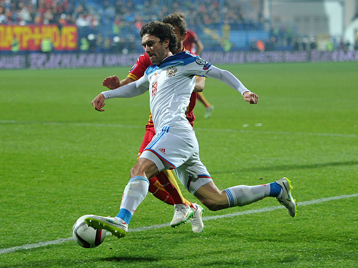 27 марта. Подгорица. Черногория – Россия. Юрий ЖИРКОВ. Фото - Александр ФЕДОРОВ,