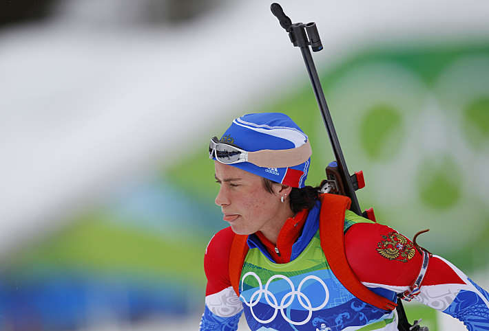 2010 год. Светлана СЛЕПЦОВА в олимпийском Ванкувере. Фото - Александр ВИЛЬФ