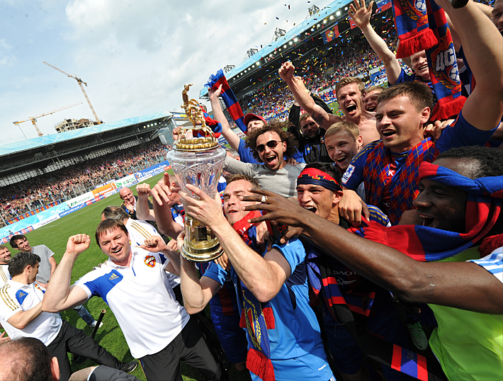 18 мая 2013 года. ЦСКА Игоря АКИНФЕЕВА - снова чемпион России! Фото - Александр ФЕДОРОВ,