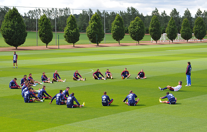 В 2012 году сборная России гостила на базе