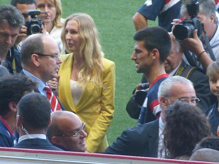 Князь Монако АЛЬБЕР и Новак ДЖОКОВИЧ.