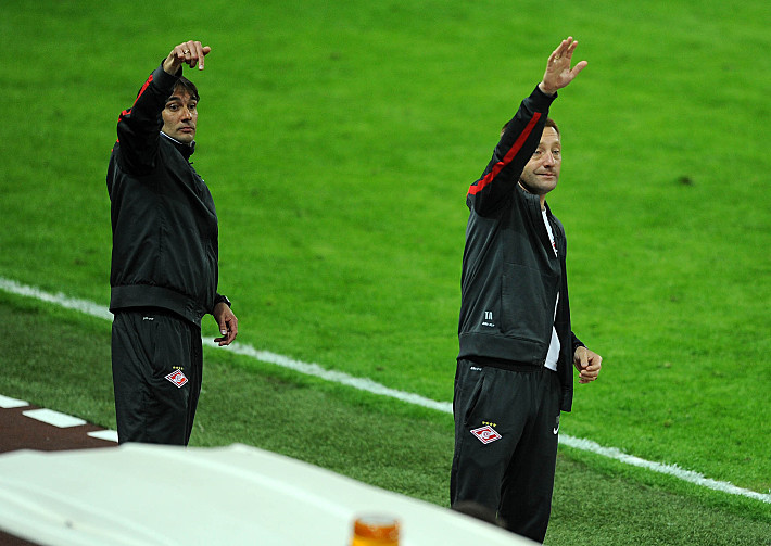 Дмитрий ГУНЬКО и Андрей ТИХОНОВ приняли команду после отставки Валерия Карпина. Фото - Алексей ИВАНОВ,