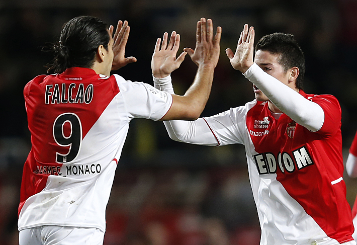 Радамель ФАЛЬКАО (слева) и Хамес РОДРИГЕС. Фото - AFP