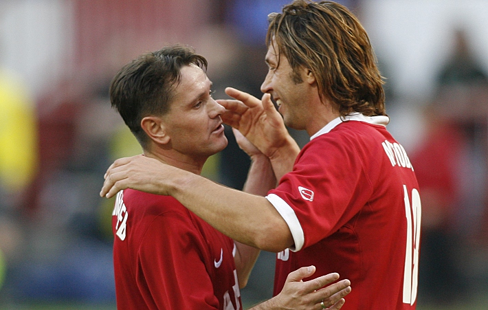 Александр МОСТОВОЙ (справа) и Дмитрий АЛЕНИЧЕВ. Фото - Александр ВИЛЬФ