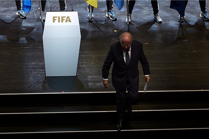 Зепп БЛАТТЕР в Цюрихе. Фото - AFP