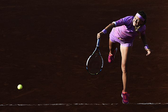 Виктория АЗАРЕНКО в матче с Сереной Уильямс. Фото - AFP