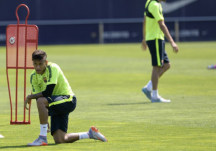 У НЕЙМАРА особый настрой на первый в карьере финал Лиги чемпионов. Фото REUTERS