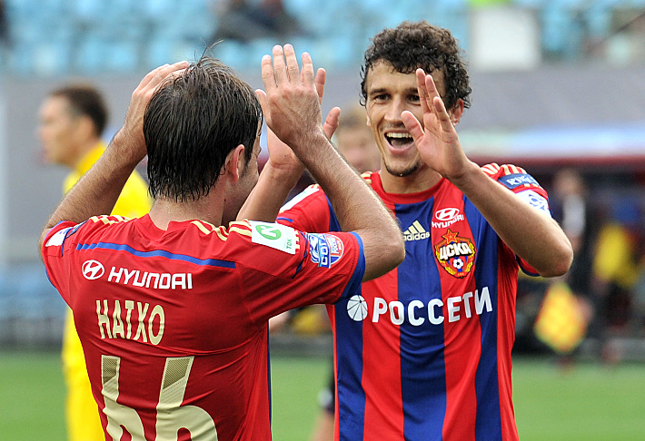 Приход Бибраса НАТХО (№66) и Романа ЕРЕМЕНКО добавил мастерства армейской полузащите. Фото Алексей ИВАНОВ,